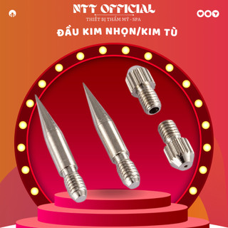 Đầu kim đốt nốt ruồi, Đầu kim to, đầu lắp kim máy 5in1, máy đốt mini - 10 kim