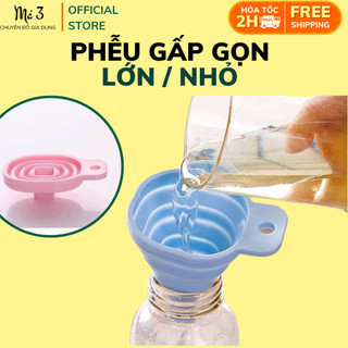 Phễu silicon gấp gọn, Quặng đa năng có thể gấp gọn lớn nhỏ