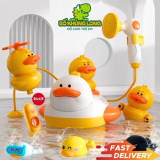 Đồ Chơi Nhà Tắm Con Vịt Kèm Vòi Sen BỐ KHỦNG LONG Nhiều Chế Độ Vịt Thả Bồn Tắm Đồ Chơi Cho Bé 1- 2 Tuổi Vịt Phun Nước