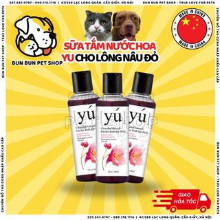150ml Sữa tắm nước hoa Yu chó mèo dành cho lông nâu đỏ