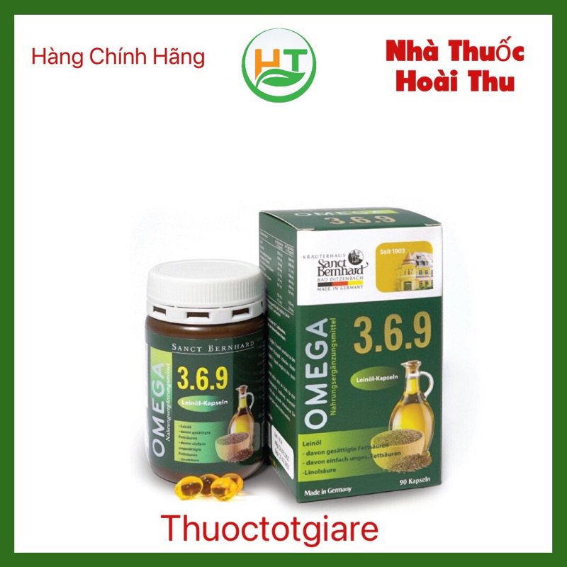 OMEGA 369 Leinol Kapseln - sáng mắt, giảm mỡ máu,ổn định huyết áp tim mạch ( Đức )
