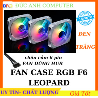 Quạt Tản Nhiệt, Fan Case Led RGB JUNGLE LEOPARD F6 Led RGB + Hub