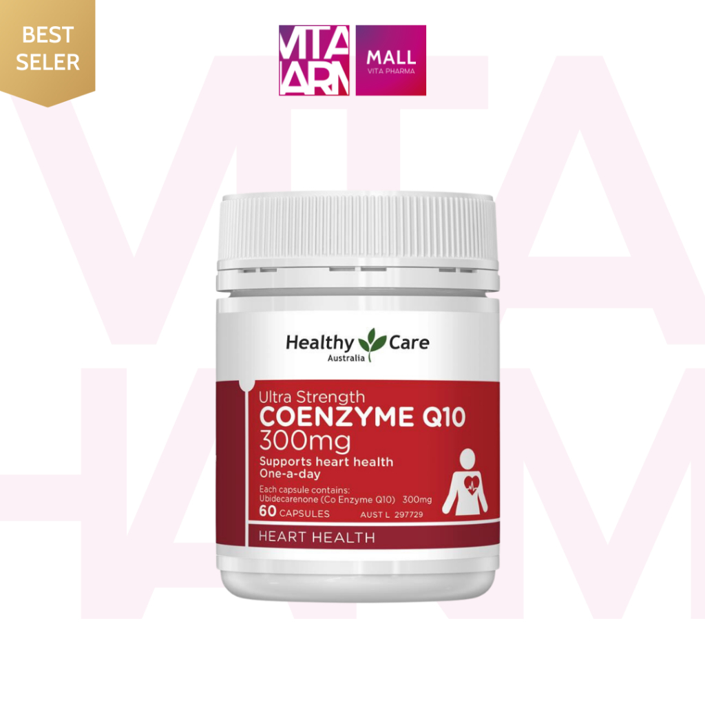 Healthy Care Ultra Strength Coenzym Q10 300mg cung cấp liều Coenzym Q10 (CoQ10) hàng ngày nâng cao