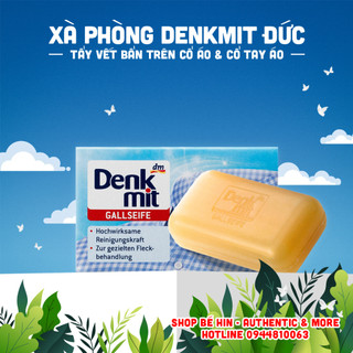 Xà phòng giặt cổ áo Denkmit Đức, 100g, xà bông tẩy trắng cổ áo Denk mit, tẩy trắng cổ tay áo