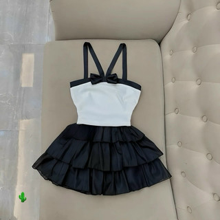 SET ÁO NƠ CHÂN VÁY TẦNG