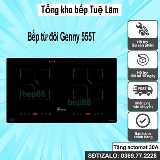 Bếp từ đôi Genny 555T | Fuger | Lắp rap Viện Nam | Bảo hành 2 năm