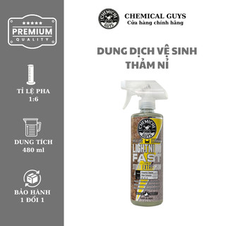 Dung dịch vệ sinh ghế nỉ, thảm lót sàn Chemical Guys Lightning Fast Stain Extractor - 478ml