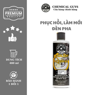 Kem đánh bóng phục hồi đèn pha xe ô tô Chemical Guys Headlight Restorer - 478ml