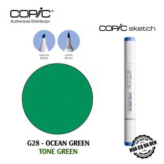Bút marker copic sketch lẻ cao cấp - tone green