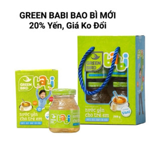 Yến cho trẻ em Babi Green Bird hương Vani (Lốc 4 hũ x 72g)