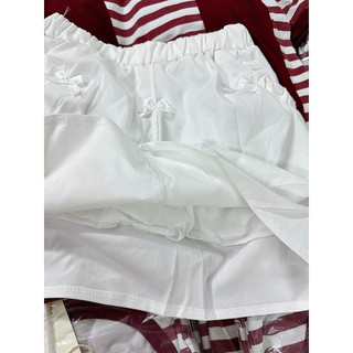 SET THÔ ÁO KẺ ĐỎ -CV TRẮNG (kèm khăn)