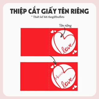 💌[CUSTOM CARD] Thiệp tặng người yêu - thiệp Valentine - Thiệp Handmade cắt tên riêng theo yêu cầu