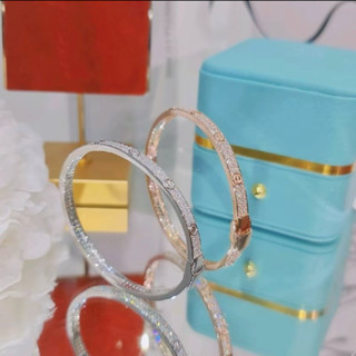 Vòng tay car ti full xoàn khoá bấm Kami trang sức sỉ (form nhỏ)