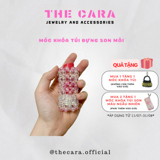 Móc khóa kiểu túi đựng son môi thecara