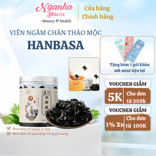 VIÊN NGÂM CHÂN THẢO MỘC HANBASA , THẢO DƯỢC NGÂM CHÂN, ĐÀO THẢI ĐỘC TỐ, NGỦ NGON, BỔ TRỢ XƯƠNG KHỚP DẺO DAI