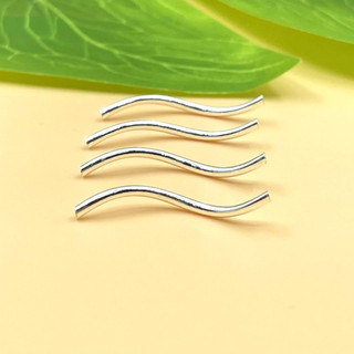Ống bạc trơn xoắn dày 1.5mm mix lắc tay bạc 925 - charm bạc 925 - mã cb1050