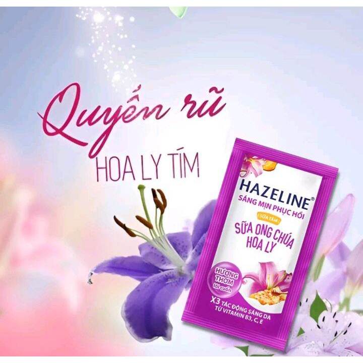 Combo 2 dây x 12 gói sữa tắm Hazeline
