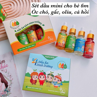 Dầu ăn dặm cho bé hakukid set 4 lọ 20ml