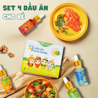 Dầu Ăn Dặm Cho Bé Hakukid Set 4 Lọ 20ml