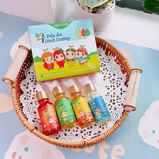 Dầu Ăn Dặm Cho Bé Hakukid Set 4 Lọ 20ml