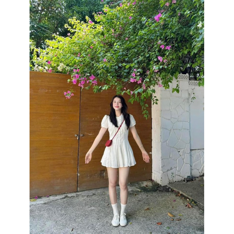 [NEW/ SẴN] Đầm/Váy sơ mi viền bèo xếp ly kèm quần bảo hộ Lira Dress | BigBuy360 - bigbuy360.vn