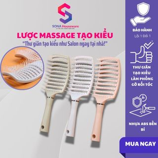 Lược chải tóc masage da đầu Sonahouse tạo kiểu làm phồng gỡ rối tóc