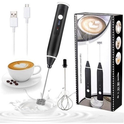 Máy Đánh Trứng Cầm Tay SEKA, Máy Tạo Bọt Cafe Cầm Tay Mini 3 Tốc Độ Sạc USB