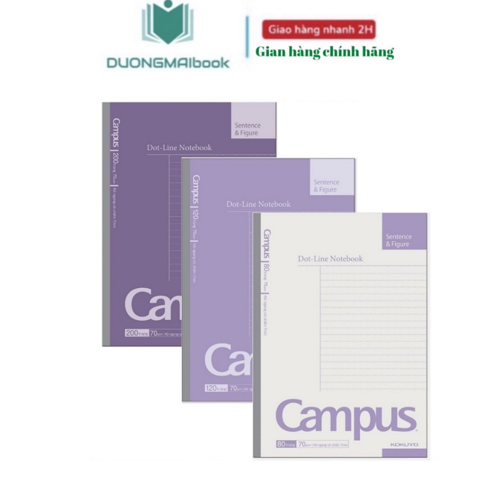 Vở kẻ ngang Campus có chấm  - Basic NoteBook