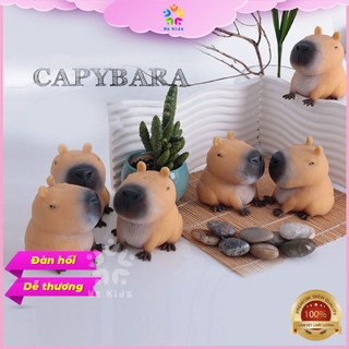Capybara Đàn Hồi Đồ Chơi Giải Nén Squishy Chuột Lang Nước Xinh Xắn Dễ Thương Trang Trí Quà Tặng