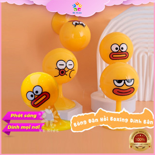 Bóng Dính Bàn Giải Stress Mặt Biểu Cảm Vui Nhộn Có Đèn Phát Sáng Đàn Hồi Giảm Căng Thẳng Hottrend