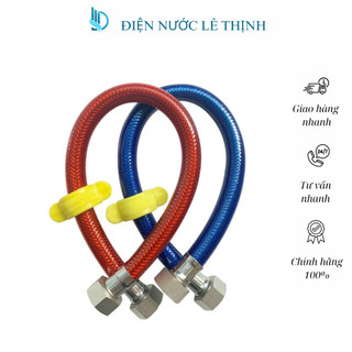 Dây cấp nước nóng lạnh 3 lớp xanh đỏ 40cm 60cm