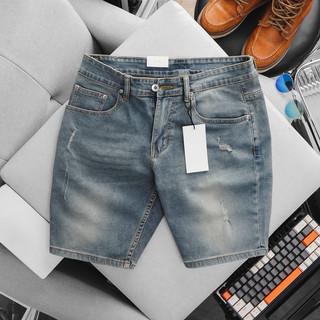 [SALE GIÁ SỐC] Quần short jean nam |Quần bò lửng hàng cao cấp - đen xám rách