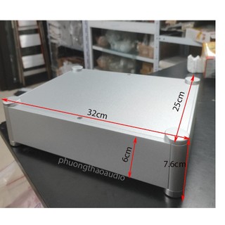 Hộp nhôm phay anod 32x7.6x25cm