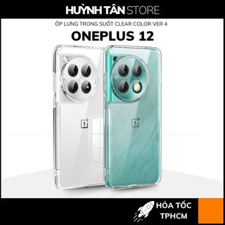 Ốp lưng oneplus 12 chống sốc CLEAR COLOR VER 4 trong suốt không ố vàng bảo vệ camera phụ kiện huỳnh tân store