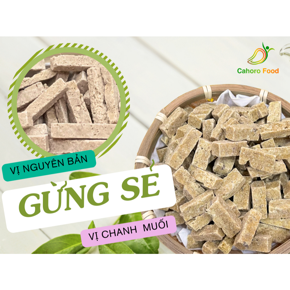 Mứt gừng thẻ - gừng thẻ vị nguyên bản và chanh muối, thơm dịu mùi gừng [CAHORO FOOD]