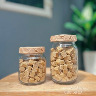 HŨ THỦY TINH - Gừng Viên Mật Ong Đường Phèn Nguyên Chất Làm Thủ Công Từ Gừng Sẻ Không Chất Bảo Quản