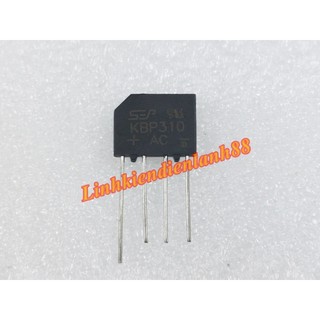 10 Cầu Diode KBP310 3A 1000v dip-4 mới chính Hãng SEP 100% chân đồng.