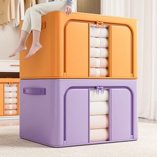 Hộp Vải Túi Vải Đựng Quần Áo, Chăn Màn Khung Thép, Hộp Vải Đựng Đồ Khung Thép Chịu Lực Cao Cấp