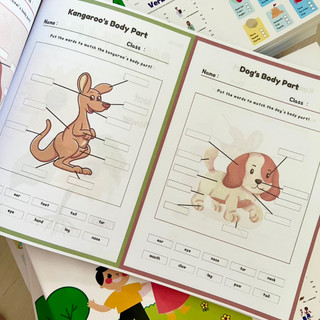 Học liệu từ vựng WORKSHEET Tiếng Anh cho bé