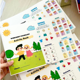 Học liệu từ vựng worksheet tiếng anh cho bé