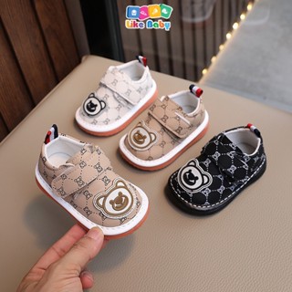  Giày Tập Đi Cho Bé Trai Bé Gái Phát Tiếng Kêu Đế Mềm Chống Trơn Trượt Giày Bún Tập Đi G152 
