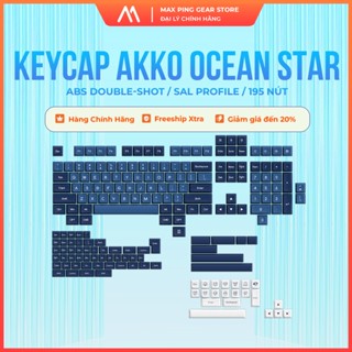 [HỎA TỐC] Bộ nút bàn phím cơ AKKO Keycap Set – OceanStar (ABS Double-Shot / SAL profile / 195 nút)