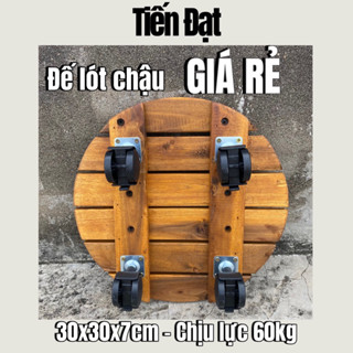 Đế lót chậu cây có bánh xe giá Rẻ 30cm chịu lực 60kg