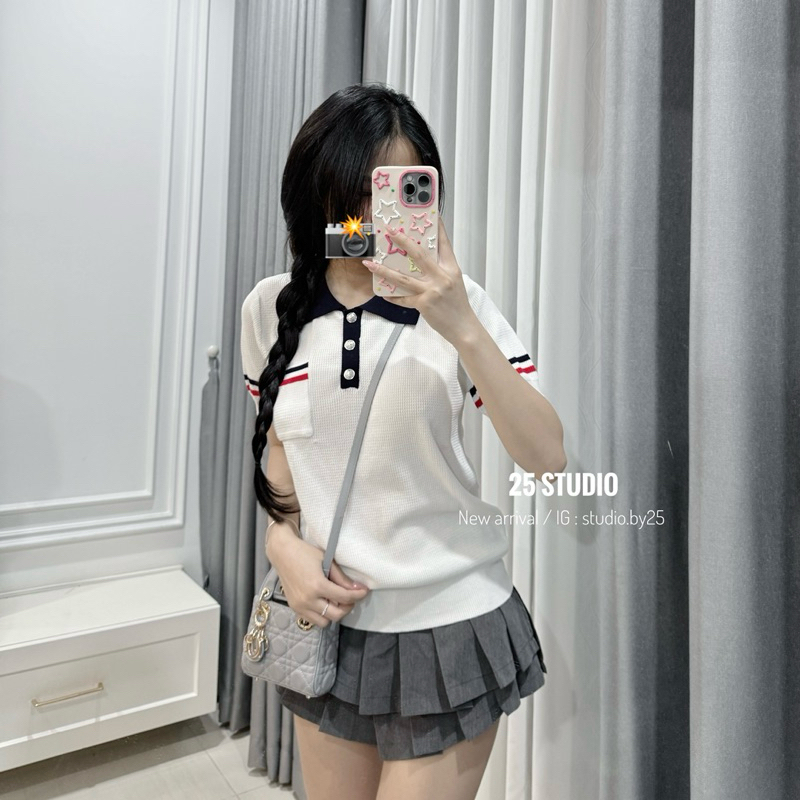 ÁO POLO TB LEN DỆT TÚI NGỰC LOGO LƯNG SIÊU XINH