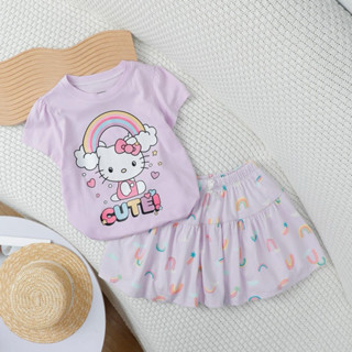 Đồ Bộ Áo kèm Chân váy Bé Gái VNXK size 17kg...45kg