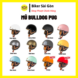 [BULLDOG CHÍNH HÃNG] Mũ bảo hiểm nửa đầu Bulldog Pug - Bảo hành 2 năm - BikerSaiGon