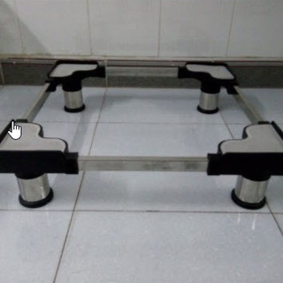 Chân Kệ máy giặt TRỤ BỌC INOX cao cấp - LOẠI DÀY -Đế máy giặt tủ lạnh trụ chống rung