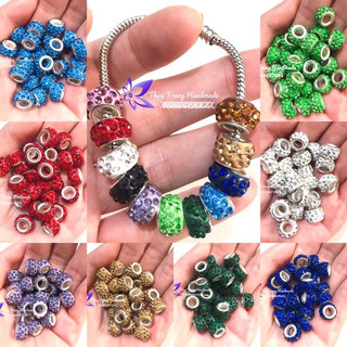 Charm lùa gốm đính đá siêu đẹp phối vòng pan