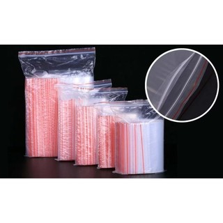 100g túi zip đỏ ,túi zip mili size 5×7