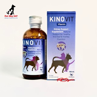 KINOVIT Bổ Sung Vitamin Đường Tiết Niệu Và Giúp Thận Khỏe Mạnh Cho Thú Cưng Chai 100ml Thái Lan
